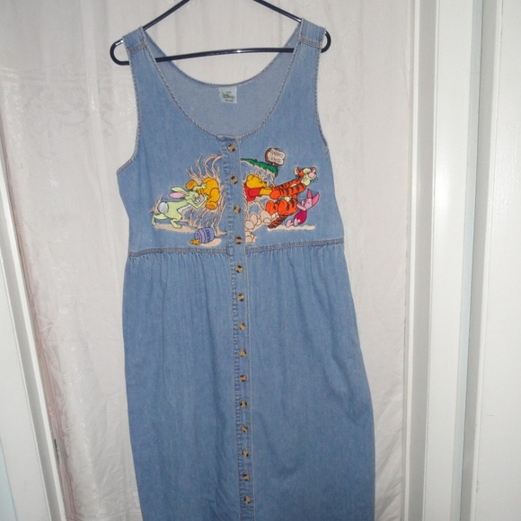 The Disney Store Dresses & Skirts - Disney Denim Dress Winnie the Pooh, Tigger XXL